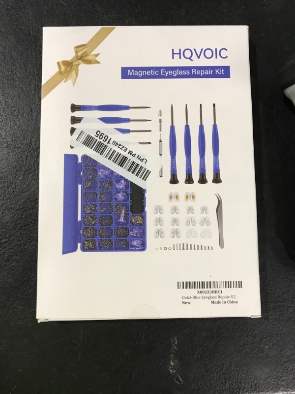 Photo 1 of Upgrade Version Magnetic Eye Glass Repairing Kit, Eyeglass Repair Tool Kit with Compact Screw Box Include Nose Pads, Precision Screwdriver Set, Screws, Tweezer for Eyeglass, Sunglass, Spectacles Watch