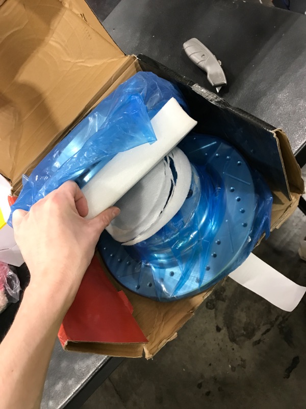 Photo 1 of A-Premium 11.81 inch (300mm) Rear Drilled and Slotted Disc Brake Rotors Compatible with Select BMW Models - 320i, 320i xDrive, 328i, 328d, 428i, 228i, 228i xDrive, 230i, 230i xDrive, 2-PC Set