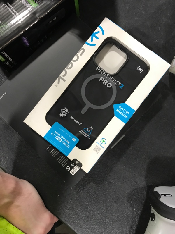 Photo 1 of Speck iPhone 14 Pro Max Presidio Pro Case, Black