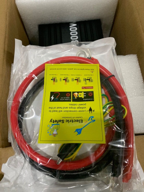 Photo 1 of 1500 watt Pure sine Wave Inverter, 12V DC to 110V AC Power Inverter, Used for Solar Emergency Power Supply in RV Homes, with 3 AC Output sockets, USB Port, Type-C Port, Remote Control with LCD Screen