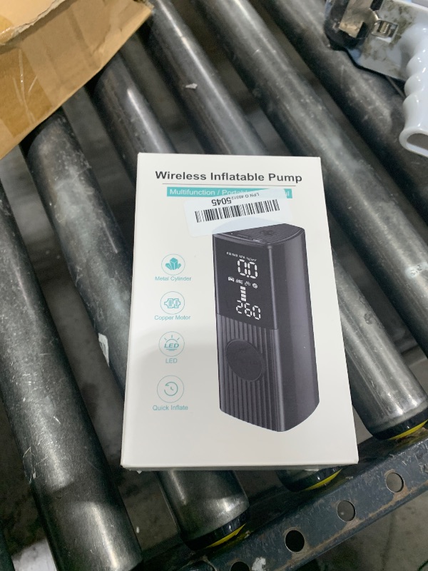 Photo 1 of Tire Inflator Portable Air Compressor, 180PSI Portable Air Compressor with with LED Light, 25000mAh & 3X Faster Inflation Air Pump for Car, Bike, Motorcycle, Ball and more