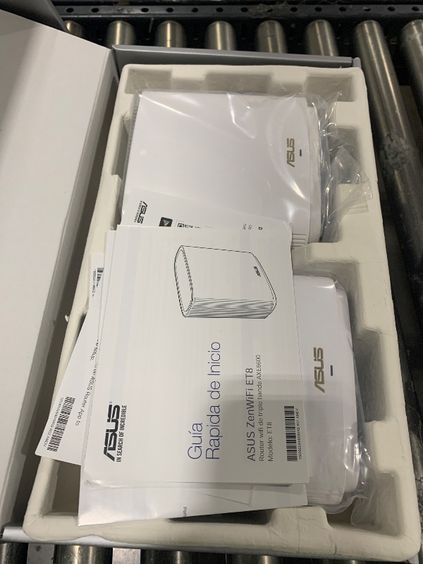 Photo 1 of ASUS ZenWiFi Whole-Home Tri-Band Mesh WiFi 6E System (ET8 2PK), Coverage up to 5,500 sq.ft & 6+Rooms, 6600Mbps, New 6GHz Band, AiMesh,Instant Guard