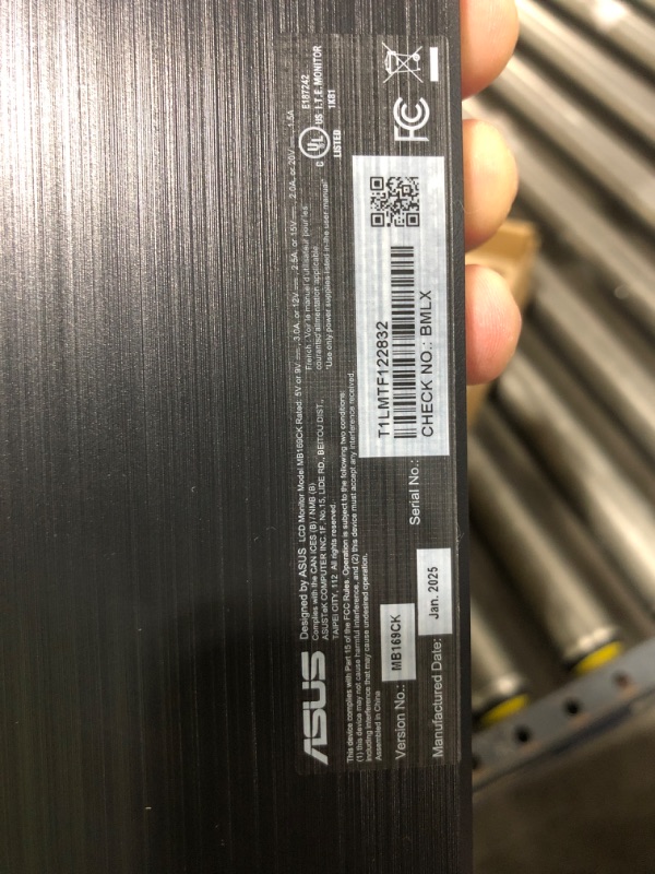 Photo 1 of ASUS ZenScreen 16” Portable USB Monitor (MB169CK) - Full HD, IPS, Dual USB-C, Mini-HDMI, Eye Care, Flicker Free, Blue Light Filter, Anti-Glare Surface, 360° Kickstand, 3 yr Warranty