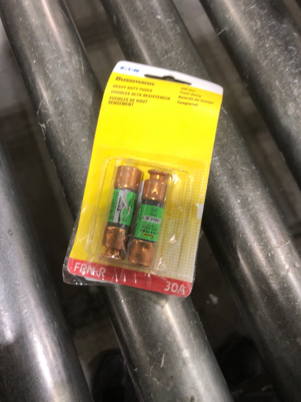 Photo 1 of Bussmann FRN-R-30 Amp Brass 250-Volt Fusetron Dual Element Time-Delay RK5 Cartridge Fuse