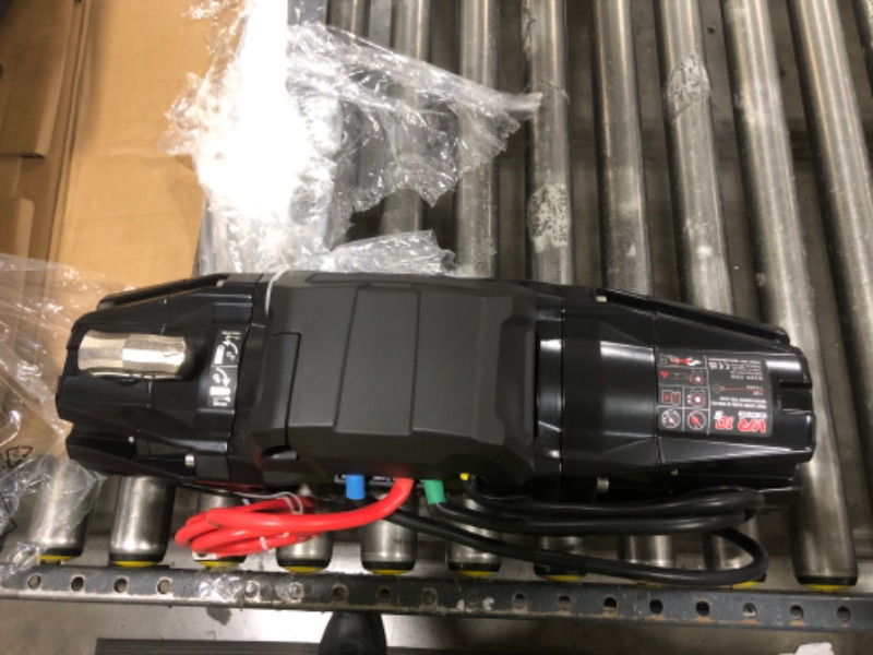 Photo 1 of WARN 103253 VR EVO 10-S Electric 12V DC Winch with Synthetic Rope: 3/8" Diameter x 90' Length, 5 Ton (10,000 lb) Pulling Capacity