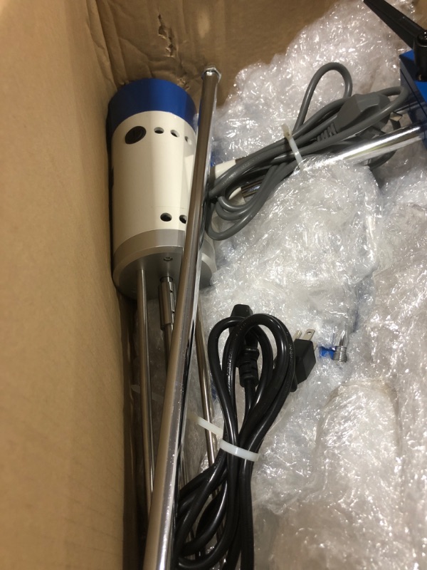 Photo 1 of +UXI Laboratory High Speed Dispersing Homogenizer Emulsifier Capacity 40L (H2O) Water 200-11000r/min 510W Digital Display Blender for Cosmetics/Food/Paints Industry 110V