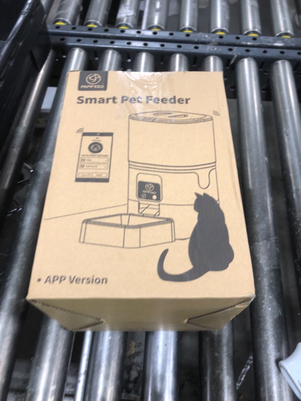 Photo 1 of PAPIFEED Automatic Cat Feeder Upgrade, Smart Cat Feeder 6L - APP/Alexa Control, Dual Power Supply, Anti-chewing Cord, Stainless Steel Bowl, Anti-chewing Design for Cats and Small/Medium Dogs (Greener)