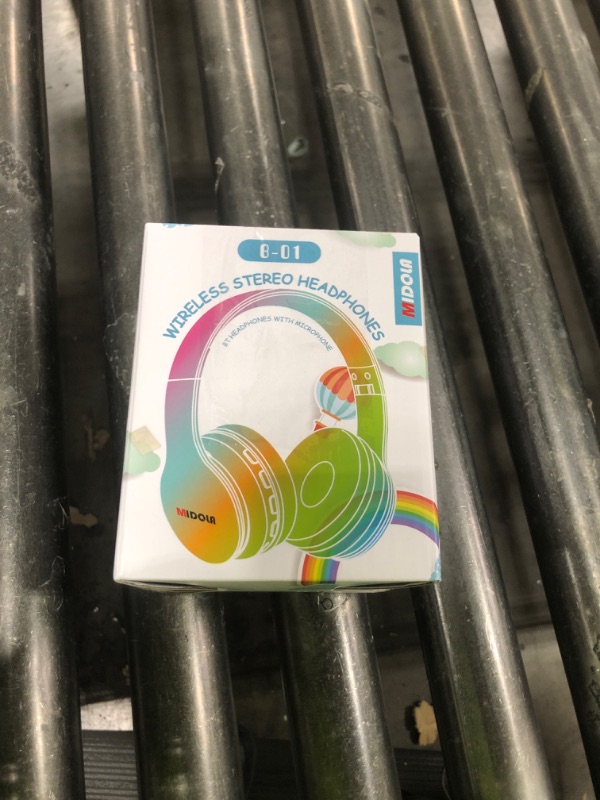 Photo 1 of MIDOLA Kids Headphones Bluetooth 5.4 Wireless 68H Play Time Volume Limit 85/94dB Over-Ear Foldable Headset,Type-C Fast Charging,with Wired Aux Mic for Toddler Child Pad Tablet Blue