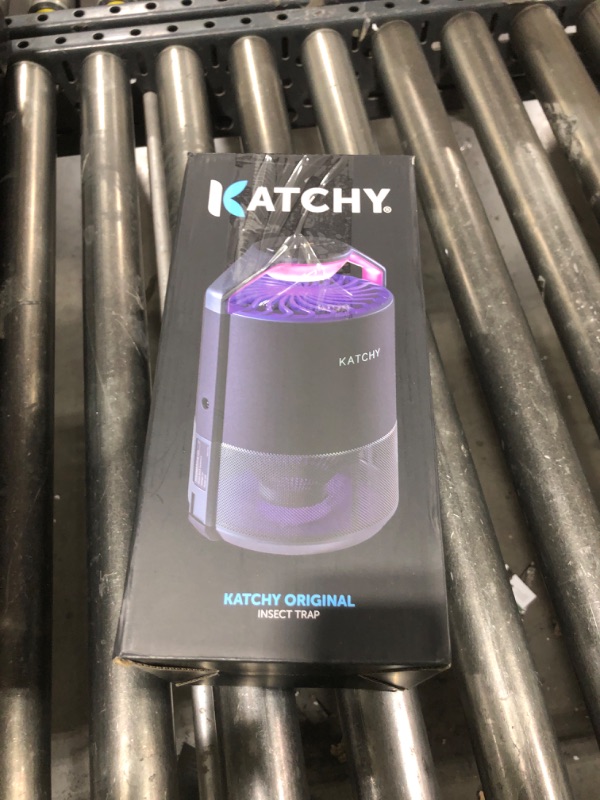 Photo 1 of Katchy Indoor Insect Trap - Catcher & Killer for Mosquitos, Gnats, Moths, Fruit Flies - Non-Zapper Traps for Inside Your Home - Catch Insects Indoors with Suction, Bug Light & Sticky Glue (Black)