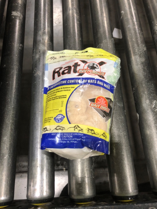 Photo 1 of RatX Bait Discs 1 lb. Bag - Contains 45 Discs - for Indoor or Outdoor Use