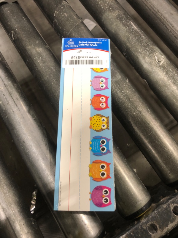 Photo 1 of 36 DESK NUMBER PLATES COLORFUL OWLS