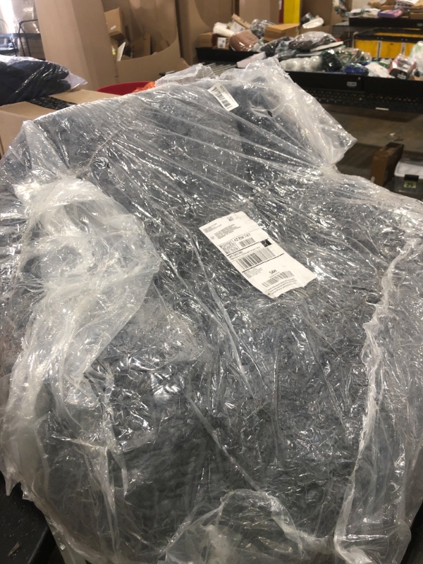 Photo 1 of  MAXYOYO Giant Bean Bag Chair, Oversized Bean Bag Couch for Adults and Kids, Faux Fur Shell-Shaped Large Chair with Filler, Stuffed Big Accent Sofa Lounge Floor Sofa for Gaming, Reading, Dark Grey 