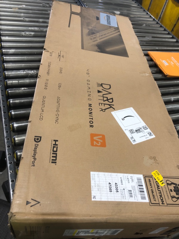 Photo 1 of Monoprice Curved Gaming Monitor - 49 Inch, 120Hz, 4ms, 5120x1440p, 32:9, DQHD, 1800R, Adaptive Sync, VA with Quantum LCD - Dark Matter Series