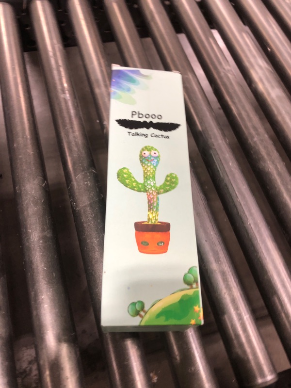 Photo 1 of Pbooo Dancing Talking Cactus Mimicking Toy,Talking Repeat Singing Sunny Cactus Toy 120 Pcs Songs for Baby 15S Record Your Sound Sing+Dancing+Recording+LED