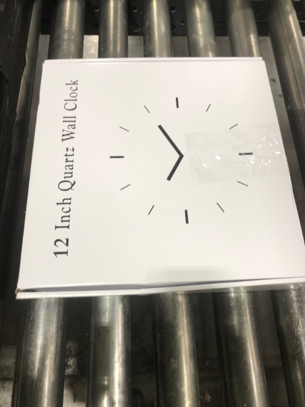 Photo 1 of Vigorwise Wall Clock, Sweep Silent Movement Accurate Clocks with Temperature & Humidity, Decorative for Kitchen/Living Room/Bedroom/Office/School/Classroom (White, 12 inch)