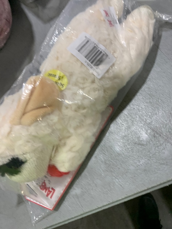 Photo 1 of Multipet Lamb Chop Dog Plush Toy - Squeaky Dog Toy for Small & Medium Dogs - Extra Soft Plush Dog Toy - Stuffed Animal Dog Toy for Cuddling & Playing - Cute Pet Toy (10", Cream, 5 Squeakers)