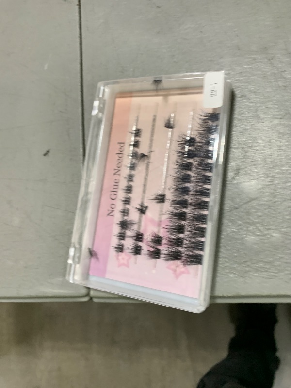 Photo 1 of Self Adhesive Lash Clusters Kit Flu-ffy 8-16mm No Glue Lashes Press On Lashes, 60 Pcs Glueless DIY Eyelash Extensions Kit Pre Bonded Lash Clusters with Eyelash Curler and Lash Tweezers(No Glue 22-1)