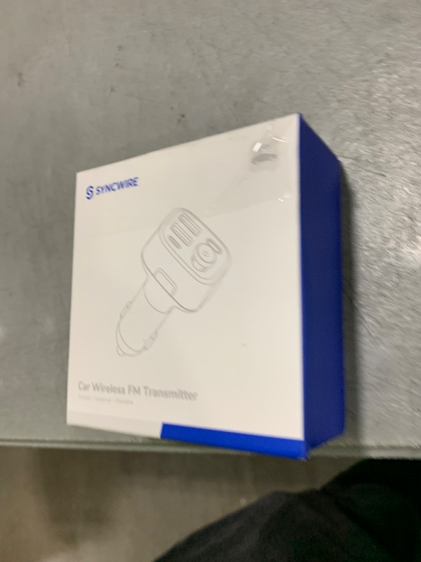 Photo 1 of Syncwire Bluetooth 5.4 FM Transmitter Car Adapter 48W (PD 36W & 12W) [Light Switch] [HiFi Bass Sound] [Fast Charging] Wireless Radio Music Adapter LED Display Hands-Free Calling Support USB Drive