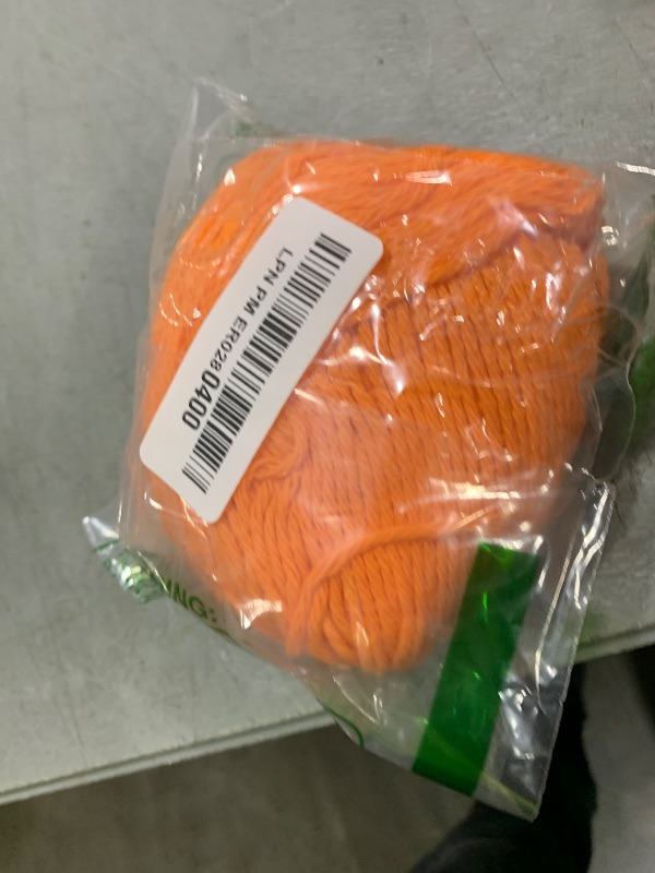 Photo 1 of Lily 10200101628 Sugar 'N Cream The Original Solid Yarn, 2.5oz, Medium 4 Gauge, 100% Cotton - Hot Orange - Machine Wash & Dry