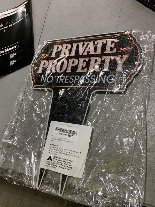 Photo 1 of Signs Authority Metal Yard Sign -- Private Property No Trespassing Sign - Durable Heavy Duty Dibond Aluminum - Protect your Home, Safety and Privacy Warning Sign 15 X12"