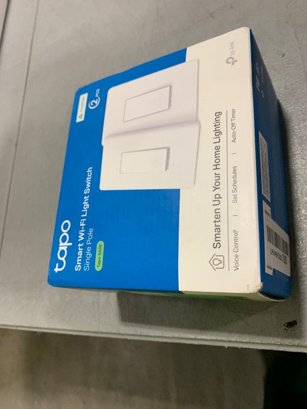 Photo 1 of TP-Link Tapo Matter Smart Light Switch: Voice Control w/Siri, Alexa & Google Home | UL Certified | Timer & Schedule | Easy Guided Install | Neutral Wire Required | Single Pole | Tapo S505(2-Pack)