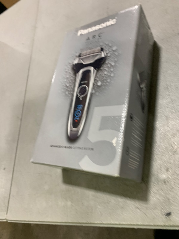 Photo 1 of Panasonic ARC5 Electric Razor for Men with Pop-Up Trimmer, Wet/Dry 5-Blade Electric Shaver with Intelligent Shave Sensor and Multi-Flex Pivoting Head – ES-LV65-S (Silver)