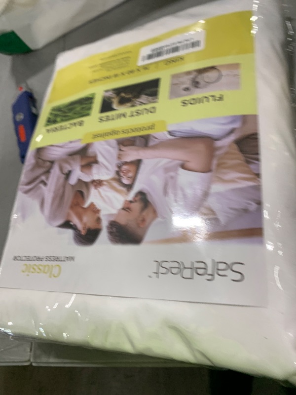 Photo 1 of SafeRest Waterproof Mattress Protector King Size – Absorbent Breathable Soft Fitted Bed Cover with 18" Deep Stretchable Pockets – Machine Washable King Mattress Cover