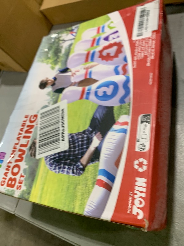 Photo 1 of JOYIN Giant Inflatable Bowling Set for Kids and Adults, Christmas Birthday Party Games, Kids Education Motor Skills Toys