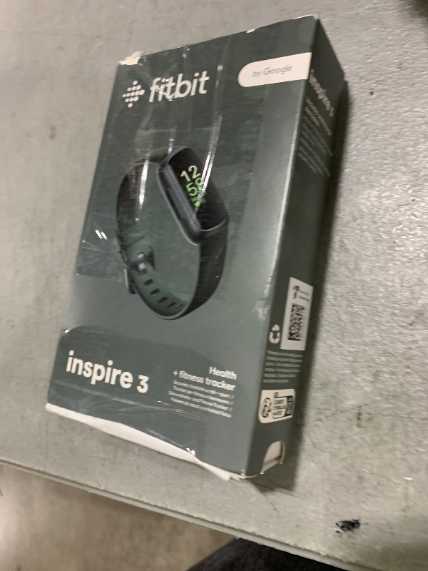 Photo 1 of Fitbit Inspire 3 Health &-Fitness-Tracker with Stress Management, Workout Intensity, Sleep Tracking, 24/7 Heart Rate and more, Midnight Zen/Black One Size (S & L Bands Included)