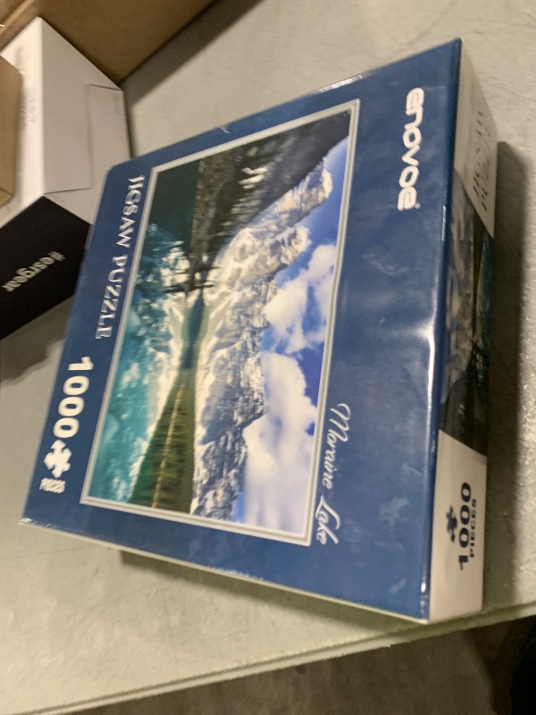 Photo 1 of Enovoe Puzzles for Adults 1000 Pieces - Featuring Moraine Lake Alberta - Challenging and Educational Masterpieces Puzzle for Kids - Large, 27x 20 inches - Jigsaw Puzzles 1000 Pieces for Adults