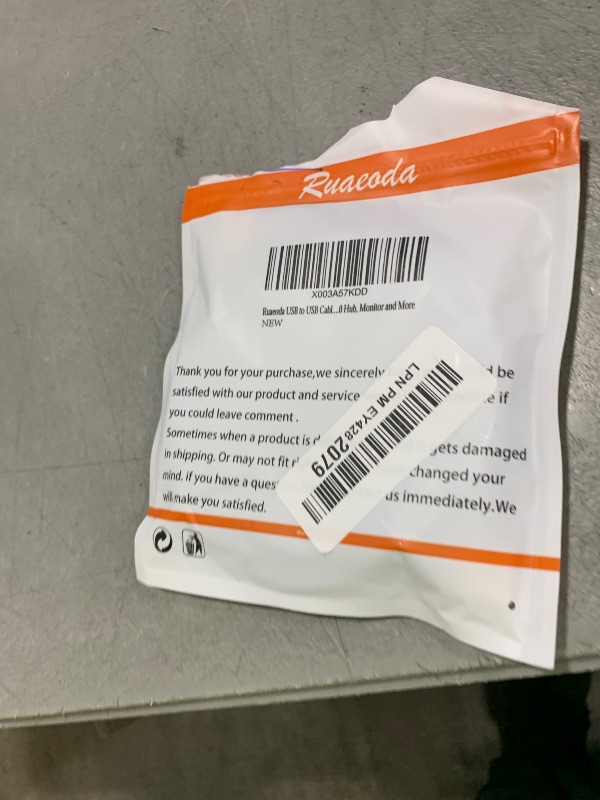 Photo 1 of Ruaeoda USB to USB Cable 3 ft, USB 3.0 Male to Male Type A to A Double Sided USBCord for Data Transfer,Hard Drive,Laptop,DVD,TV,USB Hub and More