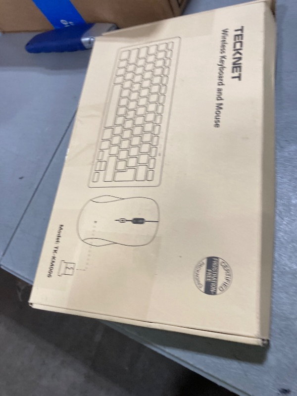 Photo 1 of TECKNET Wireless Keyboard and Mouse Combo, Mini Cordless Computer Keyboard and Mouse Set 2.4GHz, Silent Adjustable 1600 DPI, Quiet Click, Lag-Free for Computer, Laptop, PC, Windows, Mac, Chrome OS(GS)