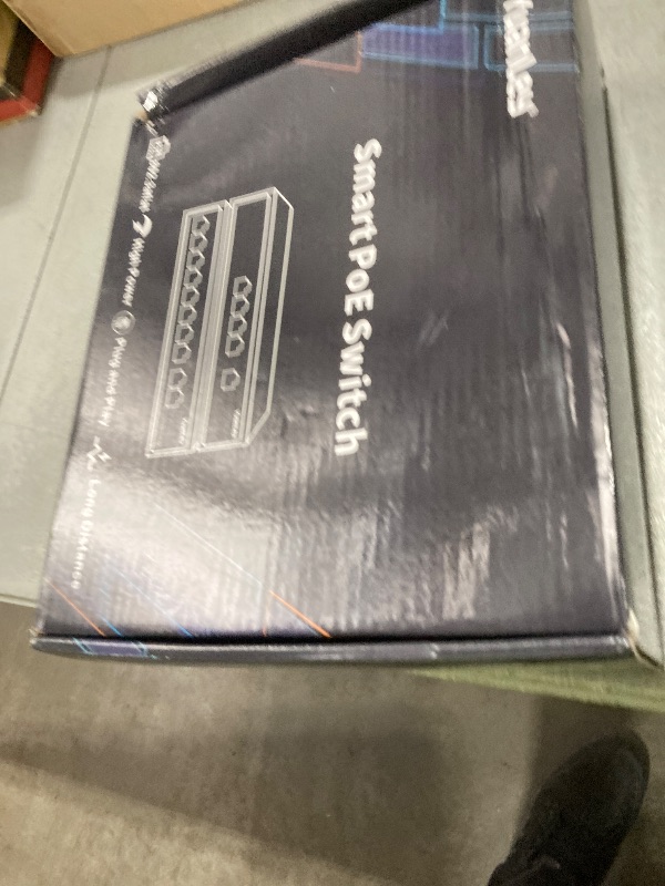 Photo 1 of YuanLey 4-Port PoE Switch Gigabit- Waterproof Outdoor Ethernet Unmanaged Network Switch with VLAN Function, 78W Built-in Power, IEEE802.3af/at Support and Plug & Play, Ideal for Outdoor Use