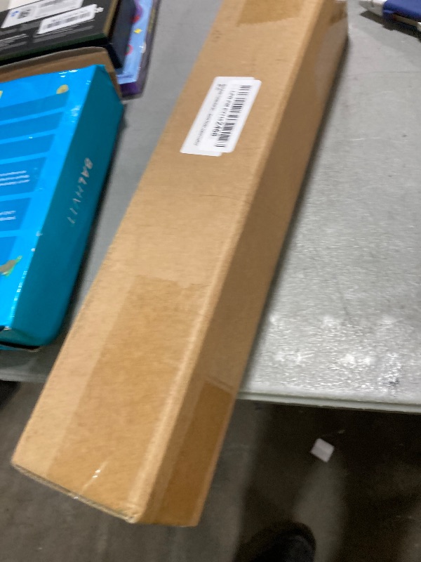 Photo 1 of 1 Inch Curtain Rods for Windows, 32 to 48 Inch Black Rustic Curtain Rod Set, Modern Design Drapery Tubes with Brackets Room Divider, For Indoor and Outdoor