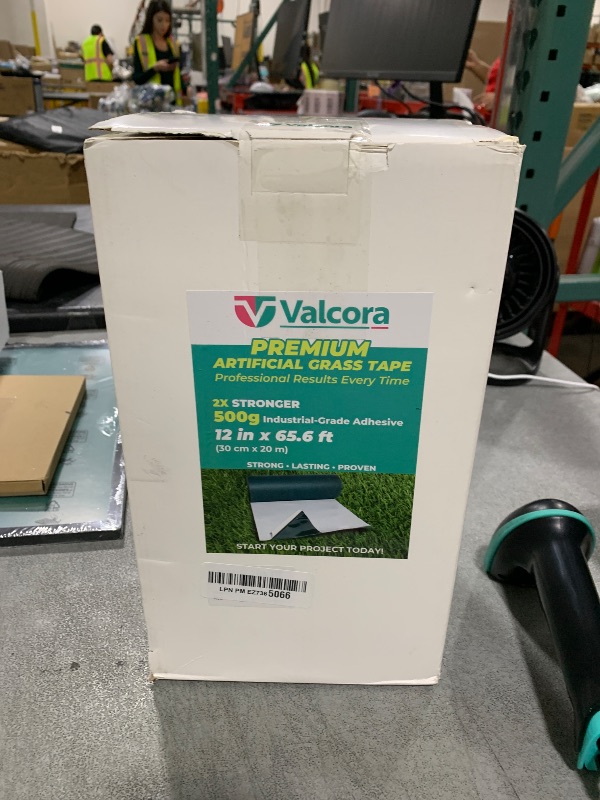 Photo 1 of Valcora 12 Inch Artificial Grass Self-Adhesive Seaming Turf Tape with 500g Strong Adhesive System, Artificial Turf Seam Tape for Synthetic Lawn Installation 12" x 65.6ft (30cm x 20m)