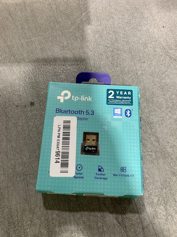 Photo 1 of TP-Link USB Bluetooth Adapter for PC - Bluetooth 5.3 Dongle Receiver, Plug and Play, Nano Design, EDR & BLE, Supports Windows 11/10/8.1/7 for Desktop, Laptop, PS5/PS4/Xbox Controller (UB500)