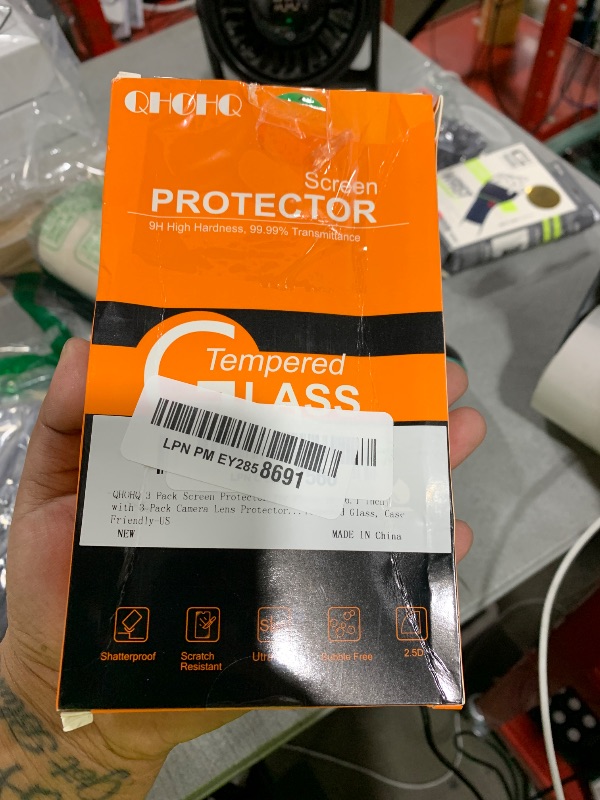 Photo 1 of QHOHQ for iPhone 16 Screen Protector with Camera Lens Protector, [Military Grade Shatterproof], Top 9H+ Tempered Glass, Full Edge Coverage, Ultra Durable, with Easy Installation Tool [3+3 Pack]