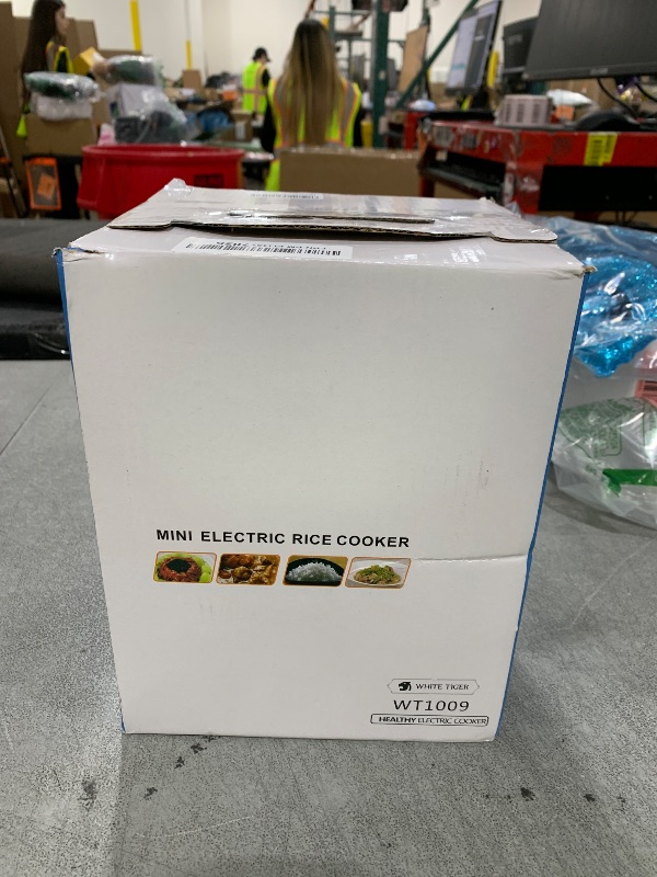 Photo 1 of 1.0L Mini Rice Cooker,WHITE TIGER Portable Travel Steamer Small,15 Minutes Fast Cooking, Removable Non-stick Pot, Keep Warm, Suitable For 1-2 People - For Cooking Soup, Rice, Stews & Oatmeal