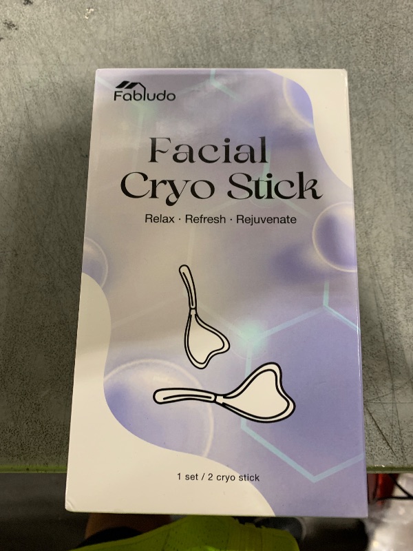 Photo 1 of Fabludo 2-in-1 Gua Sha Cryo Sticks, Facial Skin Care Tools for Women Face and Eyes Massage, Unbreakable Stainless Steel Esthetician Supplies, Cooling Spa Ice Globes Roller with Carry Case