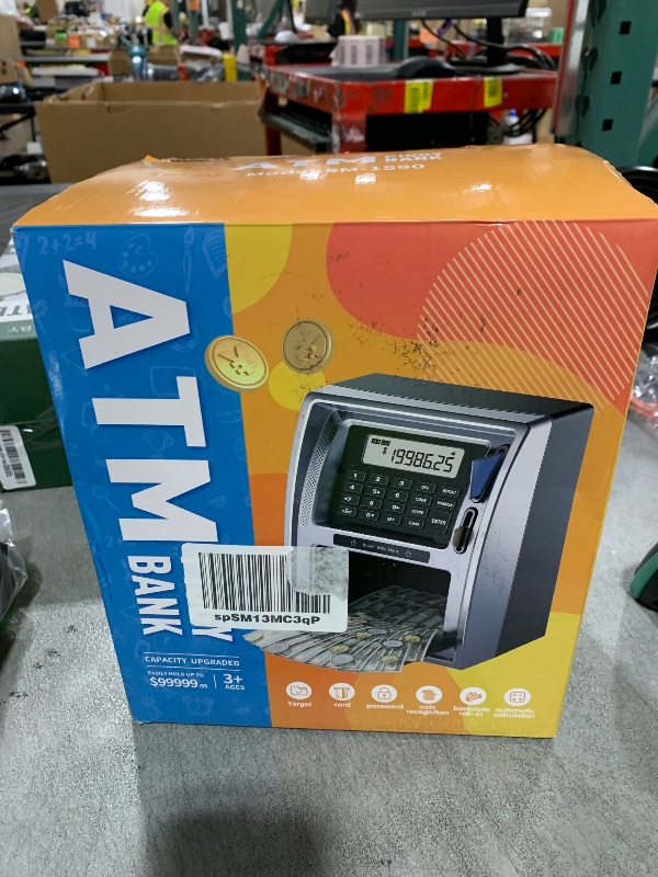 Photo 1 of BKstar Kids Talking ATM Piggy Bank for Real Money with Dual Debit Cards, Power-Off Memory, Auto-Opening Drawer, Onekey Shutdown, Bill Feeder, Coin Recognition, Balance Calculator Machine