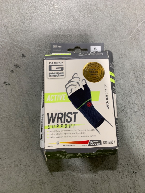 Photo 1 of Neo-G Active Wrist Support – For Sports, Golf, Basketball, Football, Yoga, Tennis. For Sprains, Strains, Tendonitis, Injury Recovery - Multi Zone Wrist Compression Sleeve – S