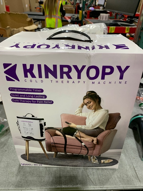 Photo 1 of Cold Therapy Machine with Programmable Timer, Portable Ice Machine for Knee After Surgery, Knee Replacement Recovery System, Cryotherapy Pain Relief w/Compression Pad