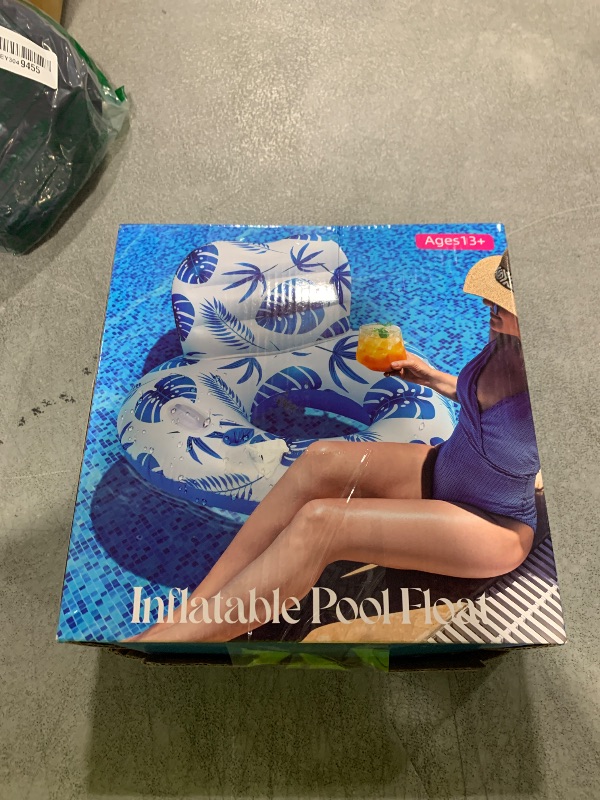 Photo 1 of [2025 New Model] Pool Floats - Inflatable Pool Floats with Cup Holders,Unibody Pool Lounger Float with Handle?Ideal Pool Toys for Pools,Beach,Lakes, Rivers,Water Party 2025 Beach Vacation Essentials