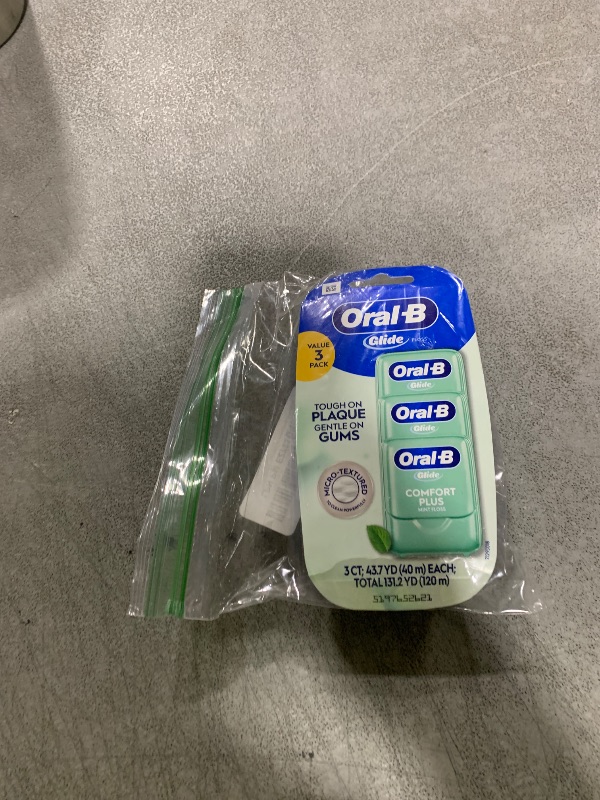 Photo 1 of Oral-B Glide Pro-Health Comfort Plus Floss, Mint, 3 Ct