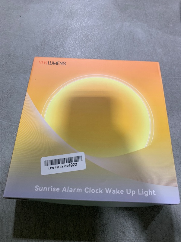 Photo 1 of Vivilumens Sunrise Alarm Clock for Heavy Sleepers Adults, Wake-up Light, Sleep Aid 10 White Noise Sound Machines with 30/60/90 Timer, 3 Level Dimmable Touch Table Lamp with Snooze USB Charger Port