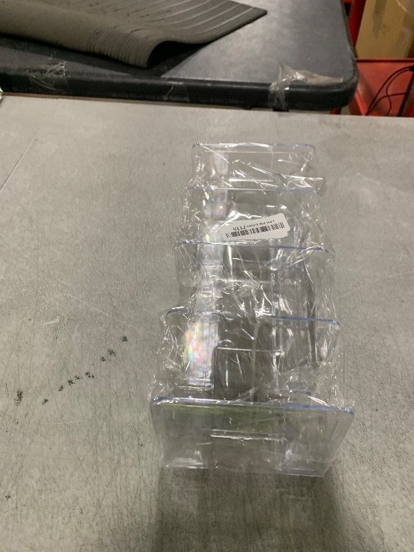 Photo 1 of 2 Pcs Acrylic Clear Purse Storage Organizers, 4 Sections Dividers in Bedroom Office (bright)