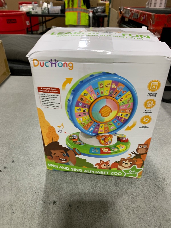 Photo 1 of Learning Toy for Kids 1 2 3 Year Old Boys Girls, Spin and Sing Alphabet Zoo with Sounds, Interactive Educational Toys for Toddler 2-3, First Christmas 1st Birthday Gifts Toy
