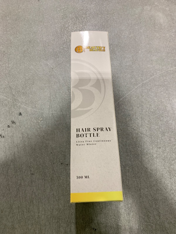 Photo 1 of BeautifyBeauties Spray Bottle For Hair – Continuous Mister Spray Bottle for Hairstyling, Cleaning, Plants, Pets, Barbers, Salons, Essential Oil Scents (Clear, 18.6oz/500ml) "11" H x 2.6" L