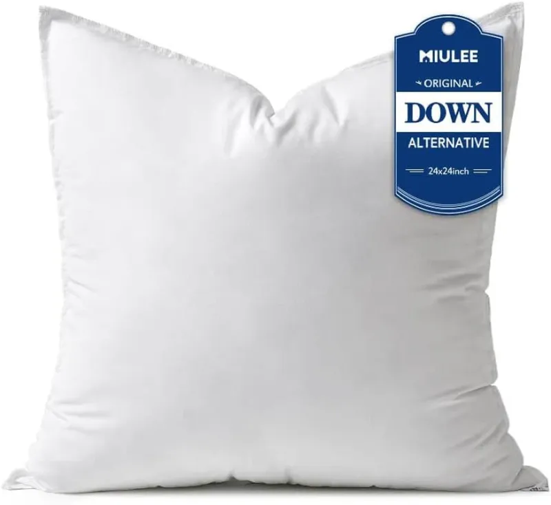 Photo 1 of MIULEE 24X24 down Alternative Pillow Insert Euro Decorative Throw Pillow 24 Inch