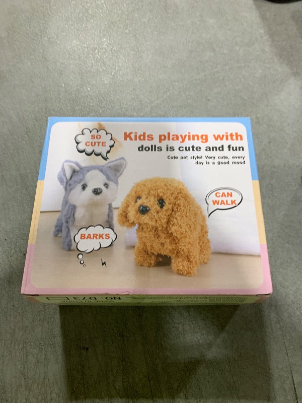 Photo 1 of KSABVAIA Plush Golden Retriever Toy Puppy Electronic Interactive Dog - Walking, Barking, Tail Wagging, Stretching Companion Animal for Kids Toddlers